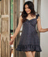 Bustier Gathered Mini Printed Dress